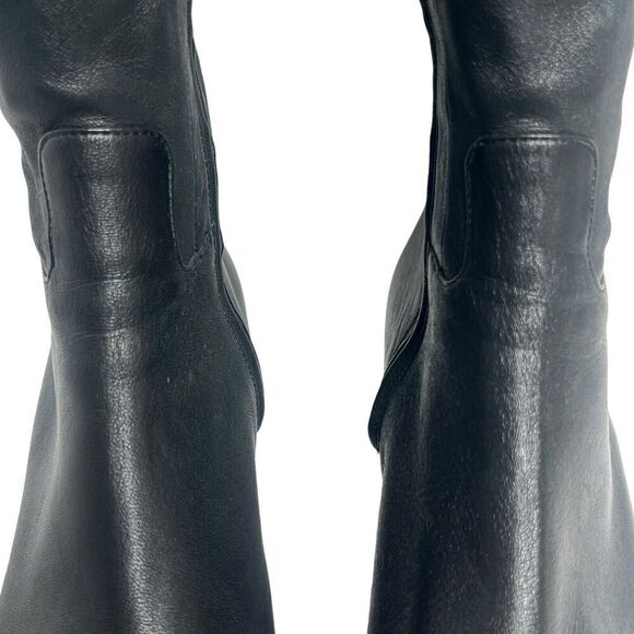 Valentino Black Nappa Leather Mid-Calf Pointed Toe Boots Size 39.5 US 9 - Picture 8 of 16